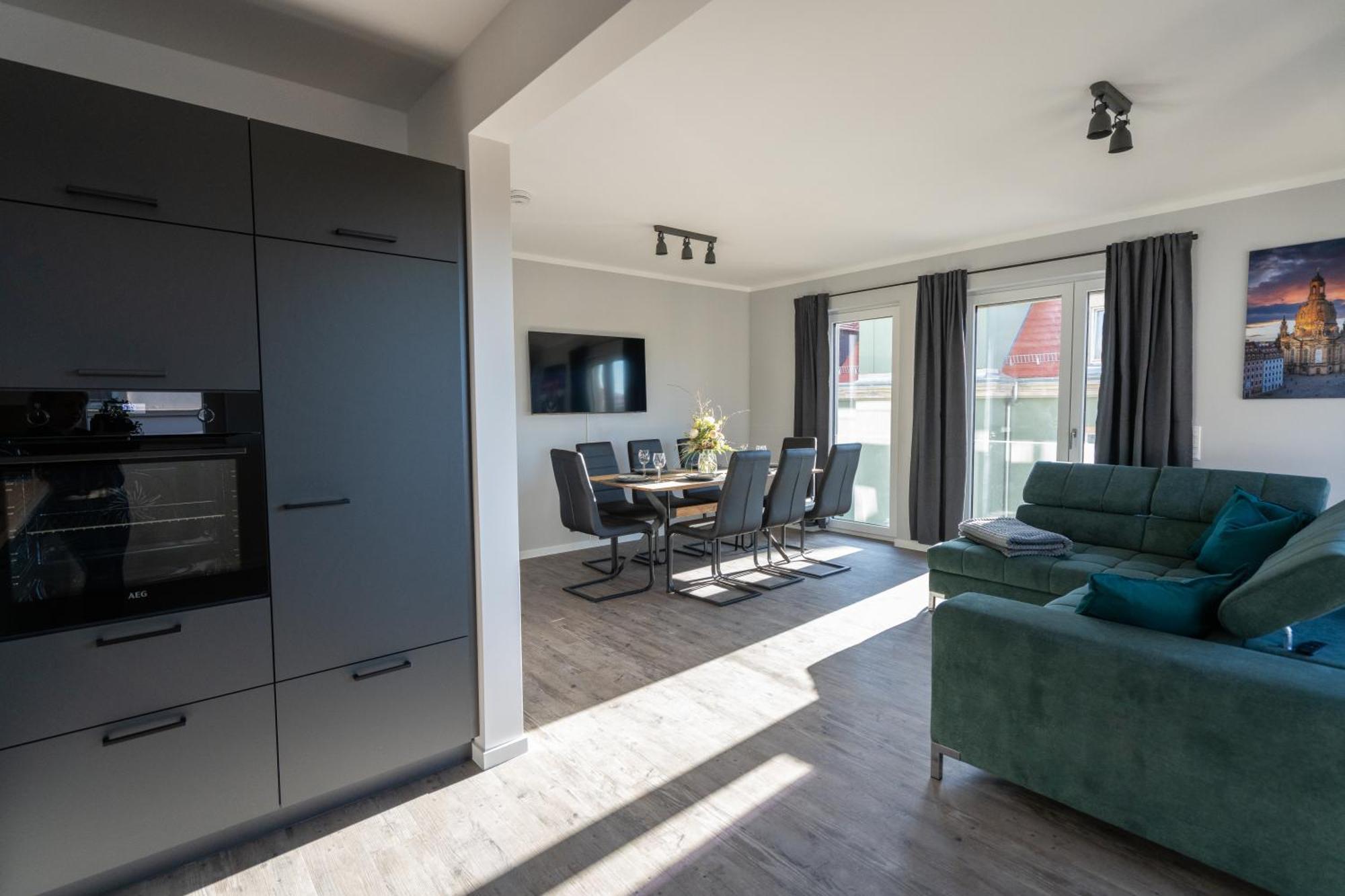 Supreme City Dream Mit Terrasse Und Parkplatz - 110M² 德累斯顿 外观 照片
